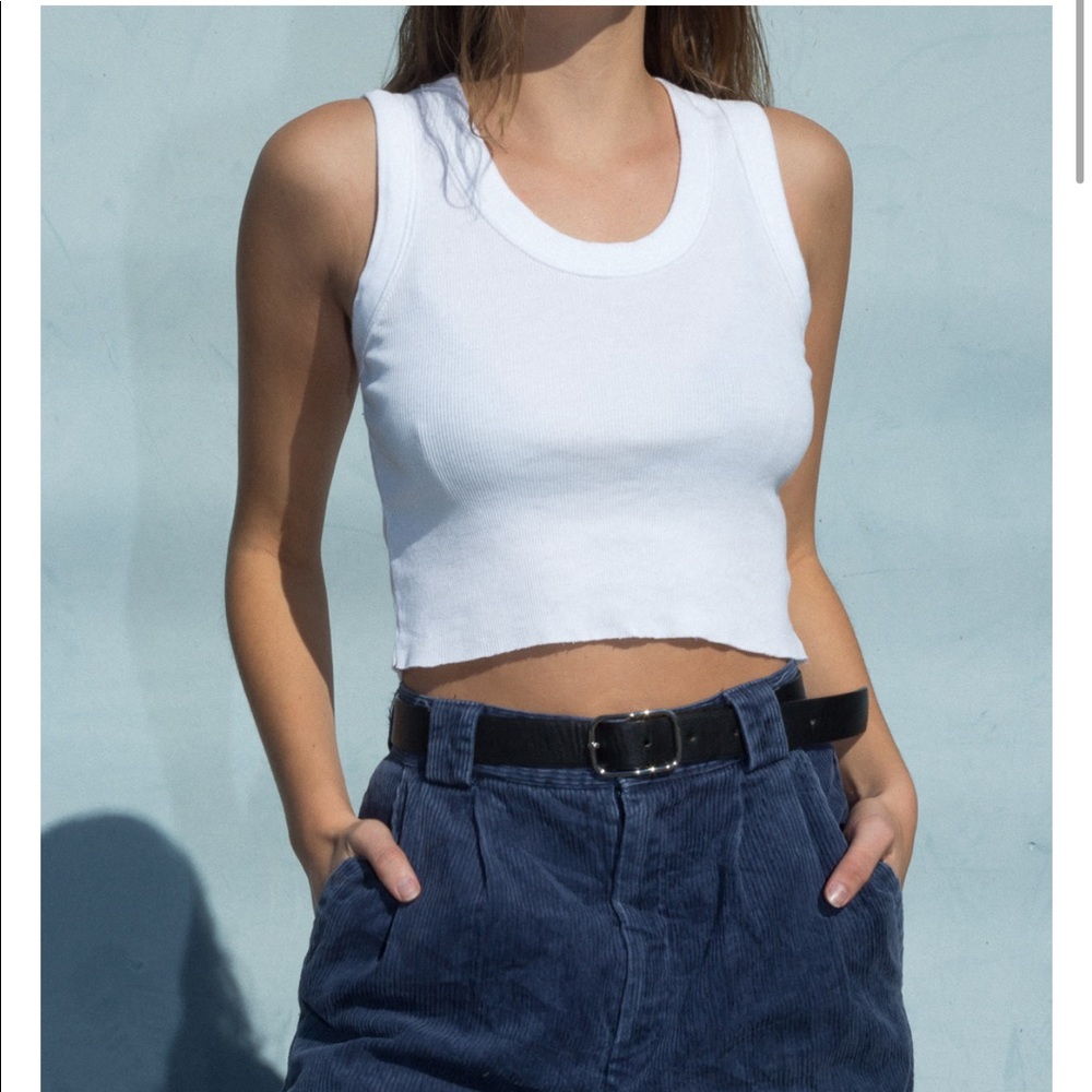 Brandy Melville ribbed crop tank